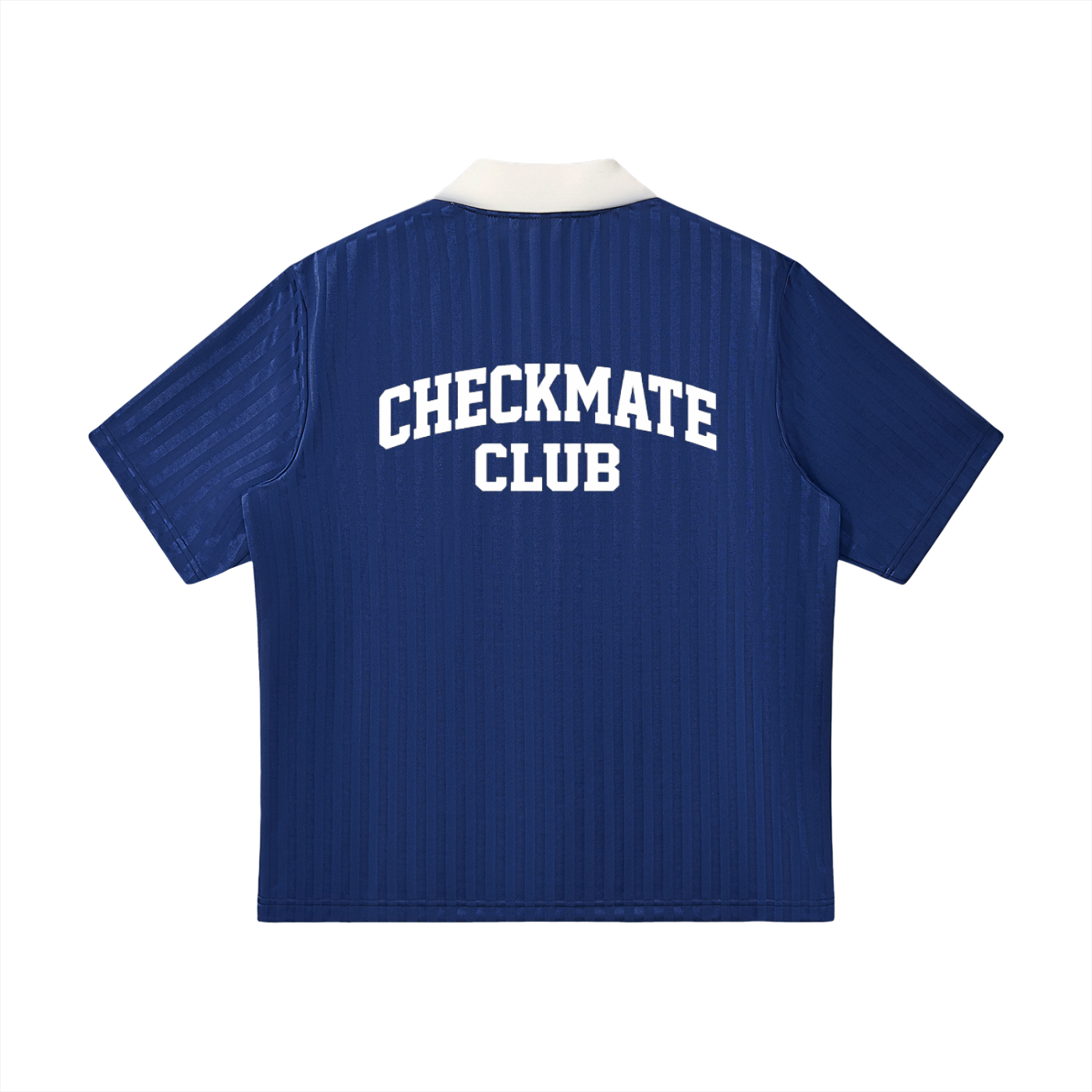 Contrast Collar Striped Soccer Jersey