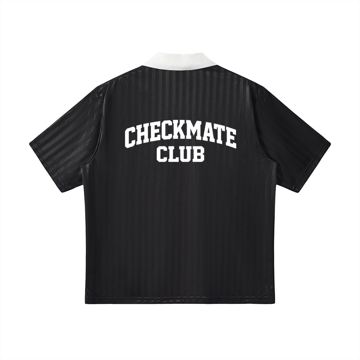 Contrast Collar Striped Soccer Jersey