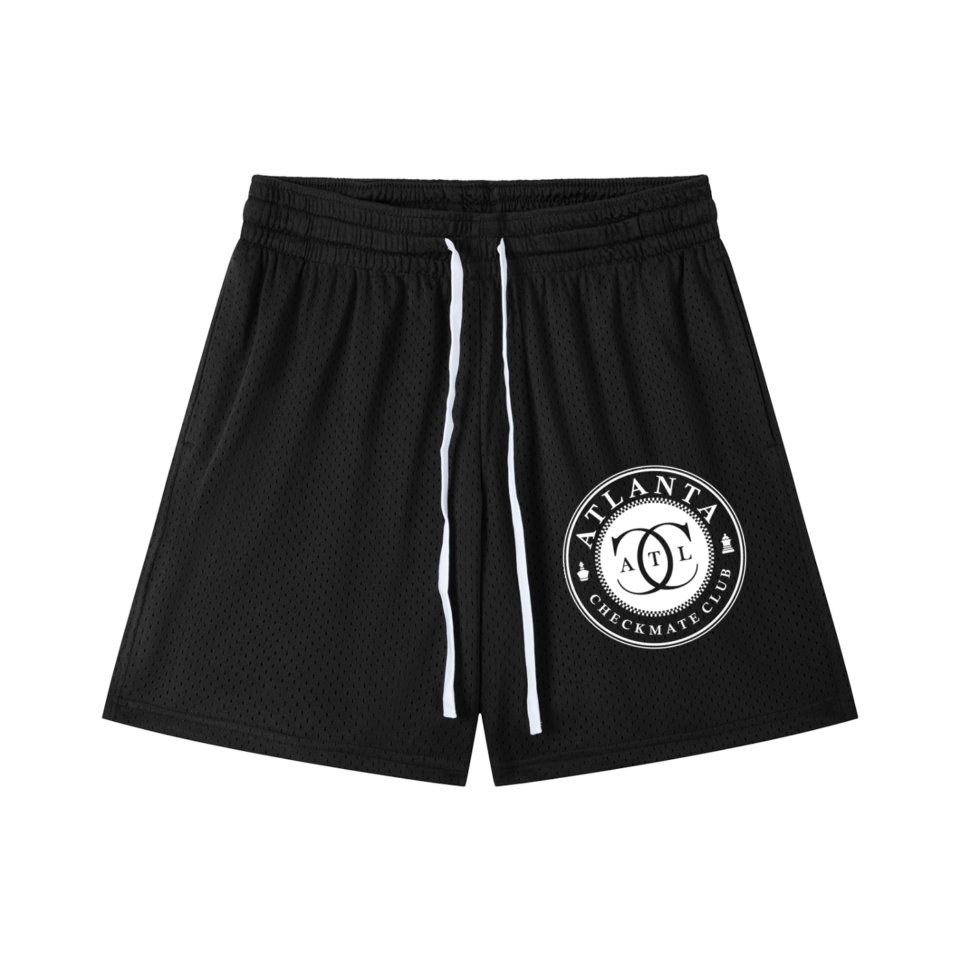 Mesh Drawstring Shorts